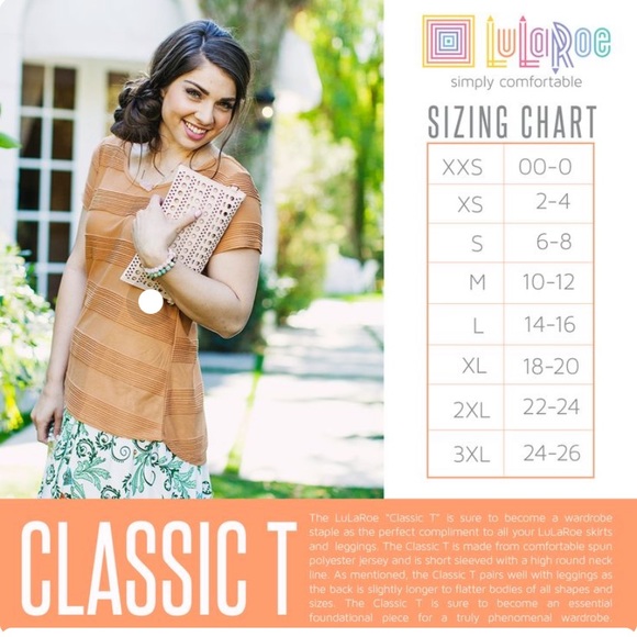 ✨3 for $25✨5 Lularoe Classic T’s Small/Med - Picture 2 of 16